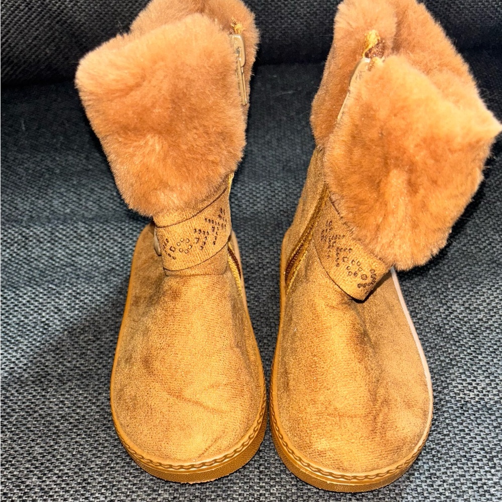 Cozy Brown Kids' Boots